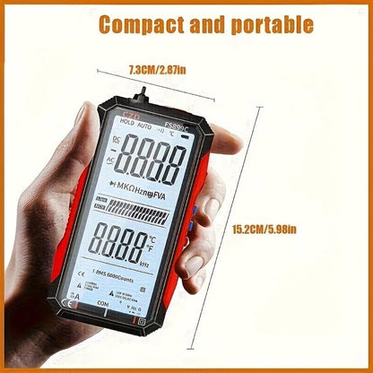 FS899C Rechargeable Digital Multimeter with NCV Non-Contact Voltage Tester, Electrical Tester for Voltage, Current, Resistance, Continuity, Home & Automotive Use