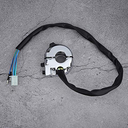 Motorcycle Handlebar Switch 22mm Turn Horn Light Control Multi Function Switch Compatible with Most Motorcycles for Easy Installation and Performance