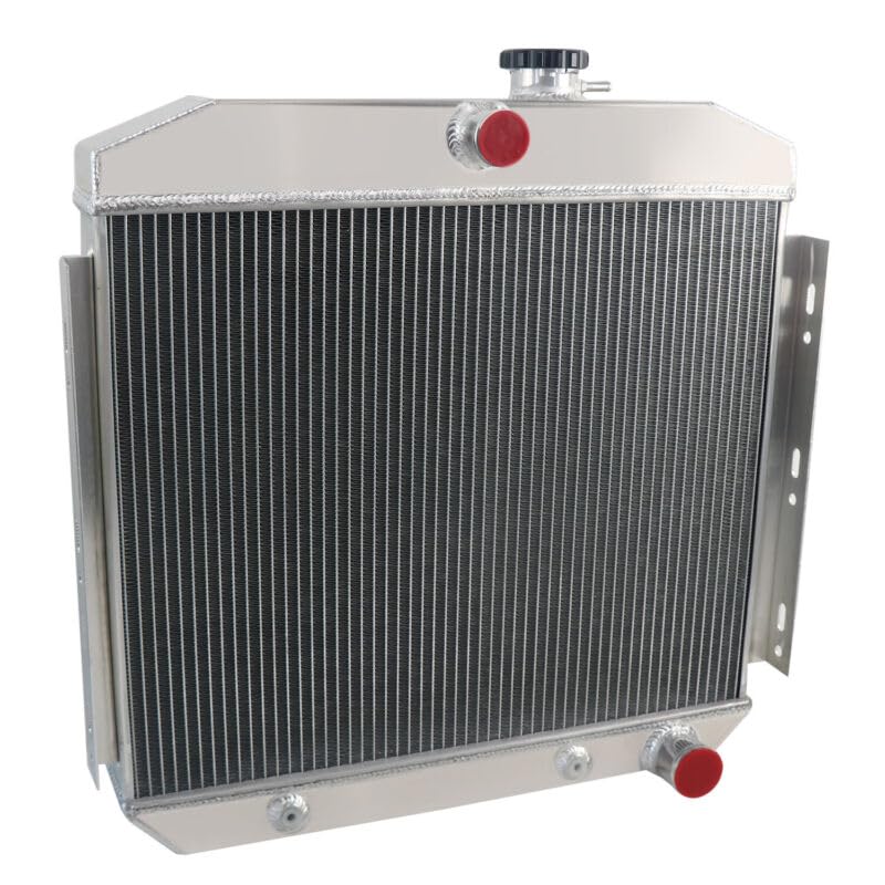 4 Row Aluminum Radiator for 1955 1956 1957 Chevrolet Bel Air Nomad L6 4.6L, Full Performance Aluminium Radiators, Automotive Replacement Radiator