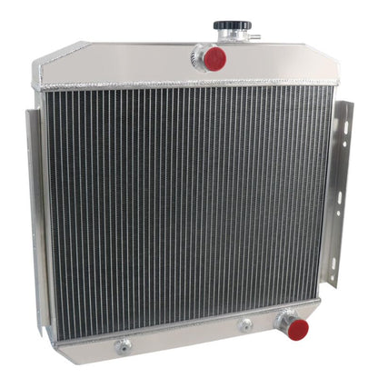 4 Row Aluminum Radiator for 1955 1956 1957 Chevrolet Bel Air Nomad L6 4.6L, Full Performance Aluminium Radiators, Automotive Replacement Radiator