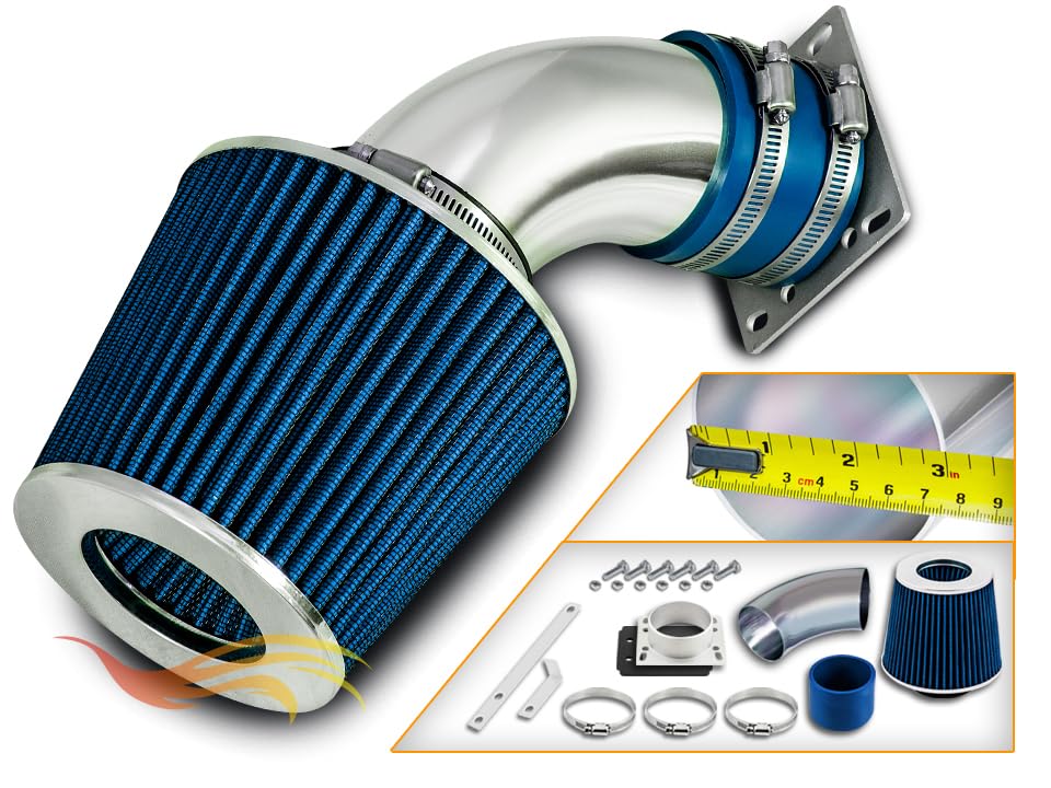 Short Ram Intake Kit for 98-01 Ranger/98-01 B3000 3.0L V6 (Blue) - color: Blue