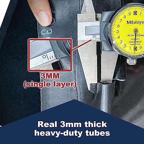 PIVOTRAX-100/90-19 (4.10 X 19) Heavy Duty Motorcycle Tube - 3mm Thick - TR4 Valve - size: 100/90-19 (4.10 X 19)