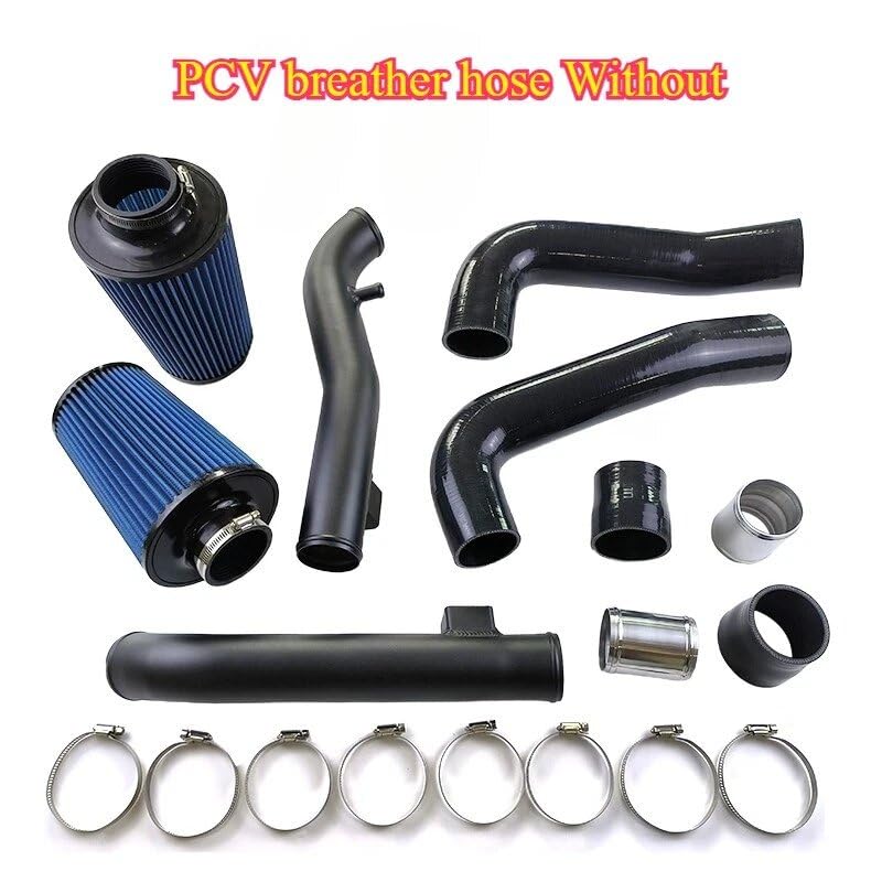 3" Dual Cold Air Intake Kit For Nissan Infiniti 370Z / G37 Q60 +Blue Air Filter