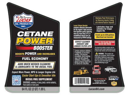 Lucas Oil 11032 Cetane Power Booster - 64 Ounce (Pack of 6)
