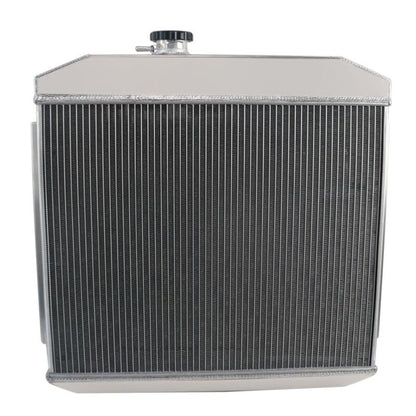 4 Row Aluminum Radiator for 1955 1956 1957 Chevrolet Bel Air Nomad L6 4.6L, Full Performance Aluminium Radiators, Automotive Replacement Radiator
