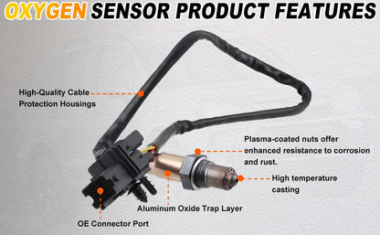 Upstream O2 Oxygen Sensor Air Fuel Ratio Sensor Compatible with Nissan Altima Sentra Frontier Titan Maxima & Compatible with Infiniti G35 QX56 FX35 - Replaces 22693-CD700 250-25005 234-5060