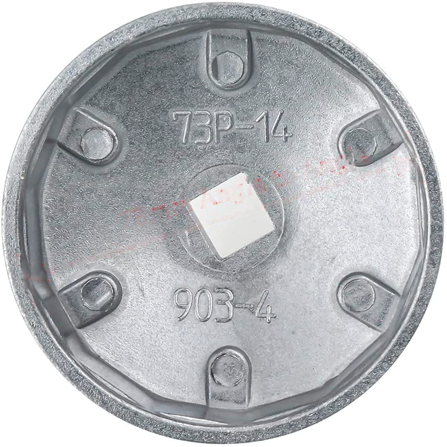 Oil Filter Cap Wrench,14-Flute, 74mm Max Inner Dia, Aluminum Alloy - size: Model 903-4