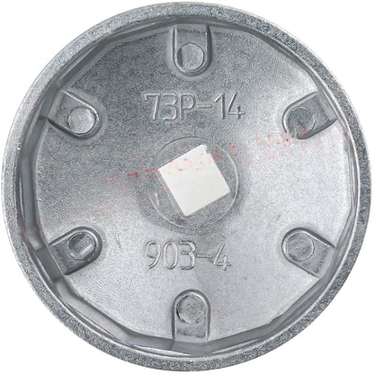 Oil Filter Cap Wrench,14-Flute, 74mm Max Inner Dia, Aluminum Alloy - size: Model 903-4