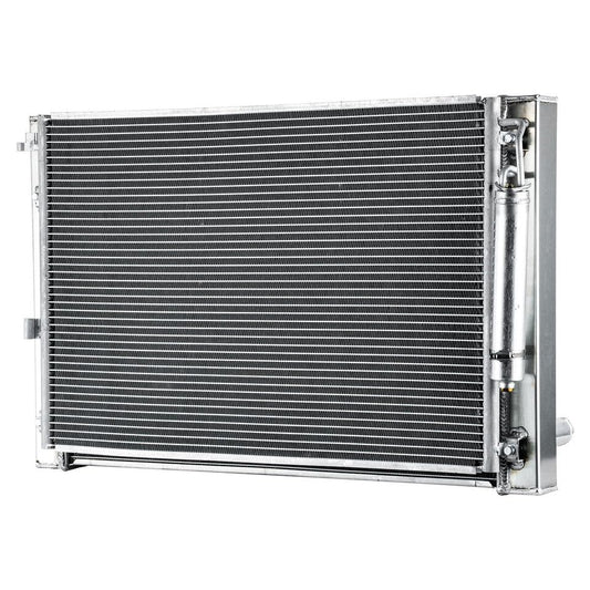 Aluminum Radiator w/Condenser Combo Replacement for 2008-13 Infiniti G35 G37 G25 /Nissan 370Z 2010-2020 Crossflow Radiator + Condenser
